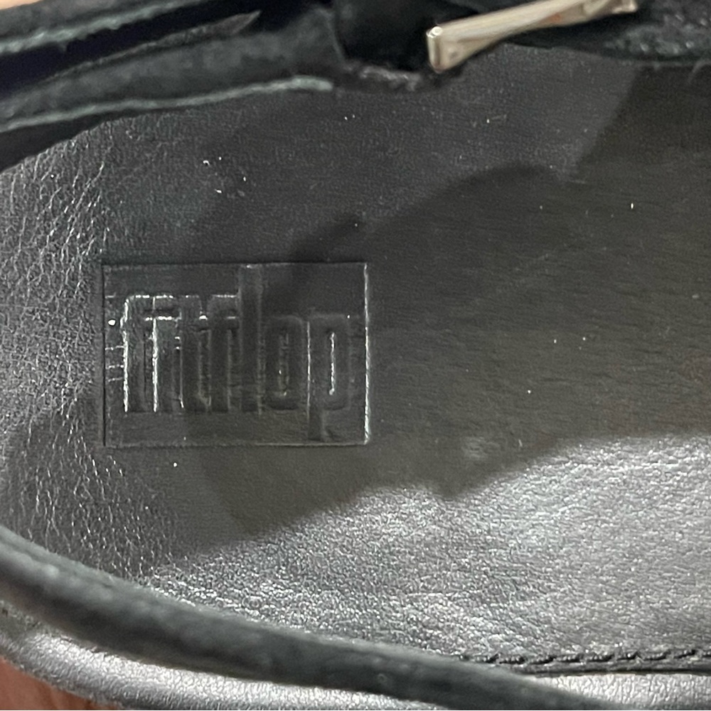 Fitflop Black Rope-Accent Platform Wedges - Picture 4 of 12